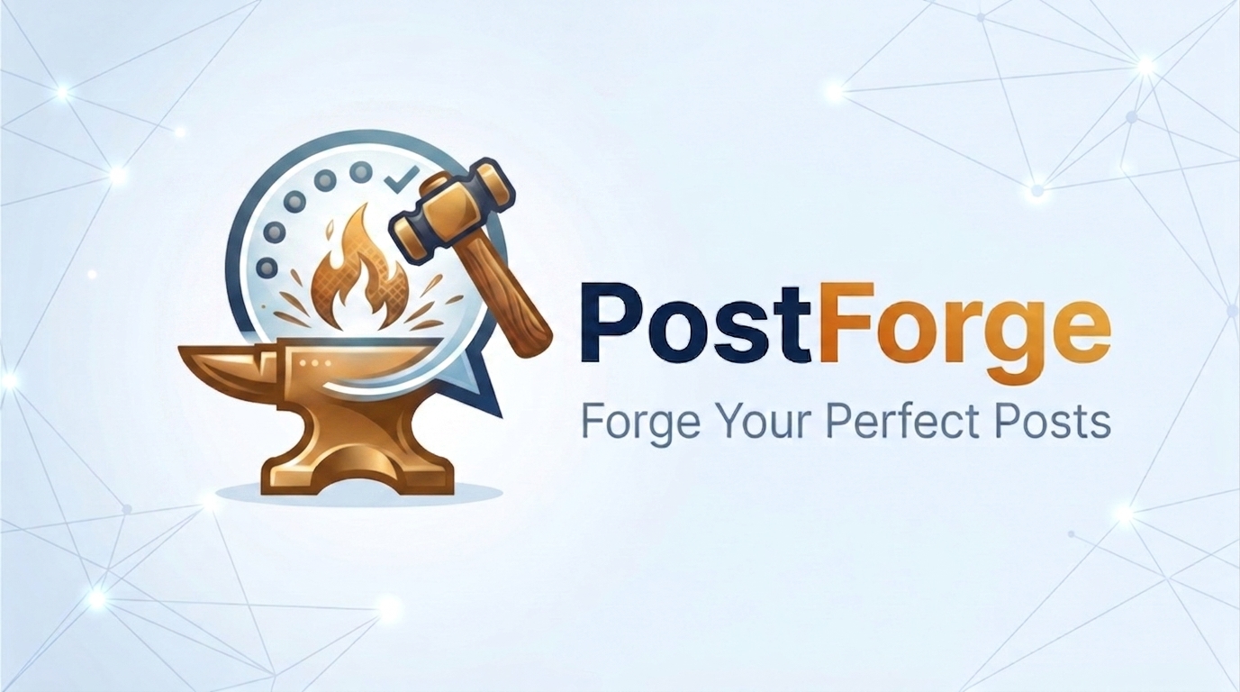 PostForge dashboard automating content publishing